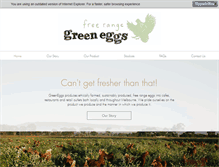 Tablet Screenshot of greeneggs.net.au